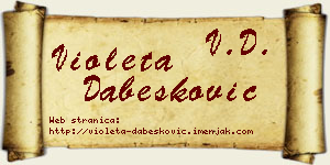 Violeta Dabesković vizit kartica